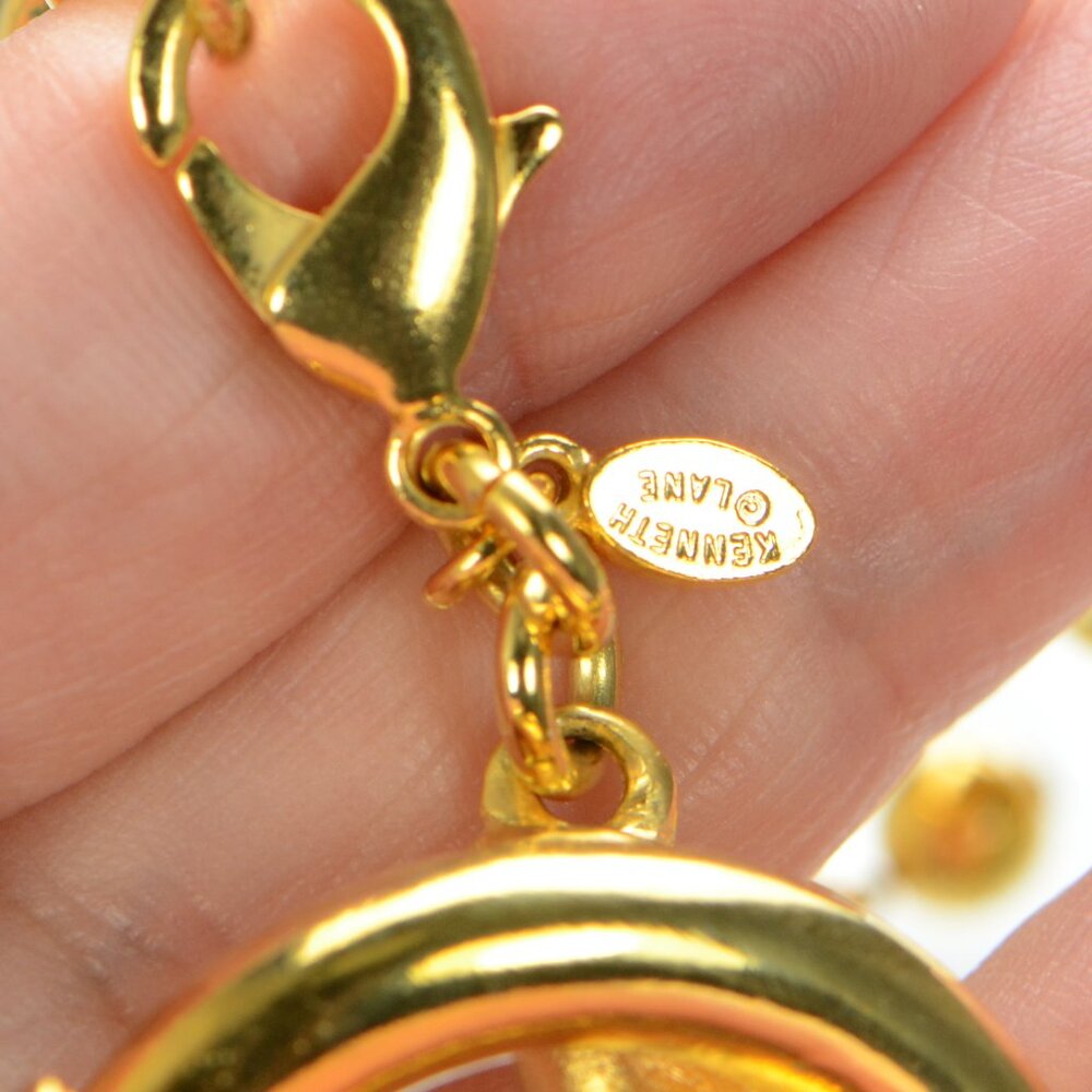 Kenneth Jay Lane Kjl Polished Gold Link Necklace - image 6